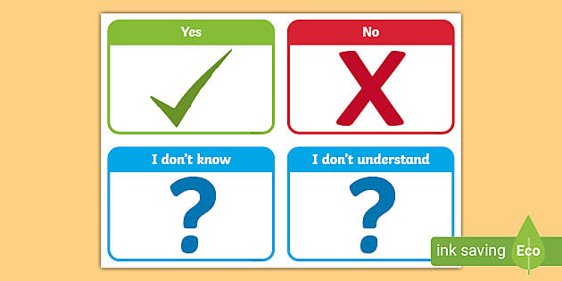 Yes or No Question Game - ASL Teaching Resources