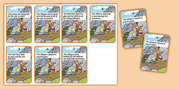 The Pied Piper Freeze Frame Drama Flashcards