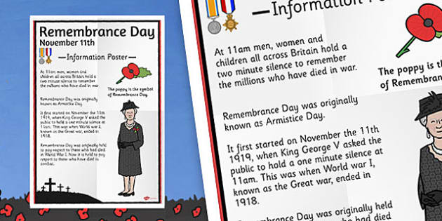 Remembrance Day Facts Ks2