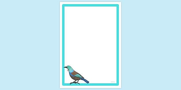 FREE! - Simple Blank Bird Page Border | Page Borders | Twinkl