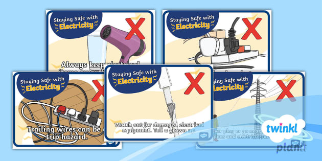 electrical safety signs for kids