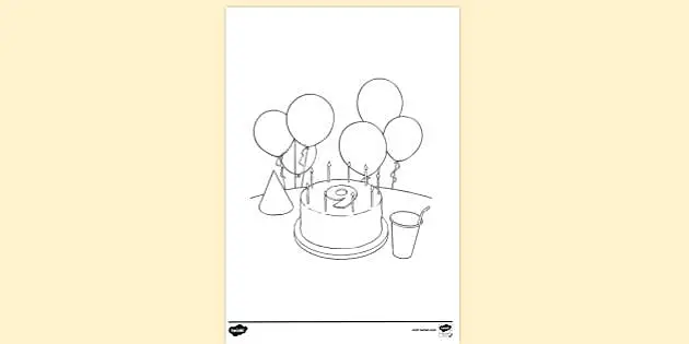 Free Printable Birthday Colouring Sheet Colouring Sheets