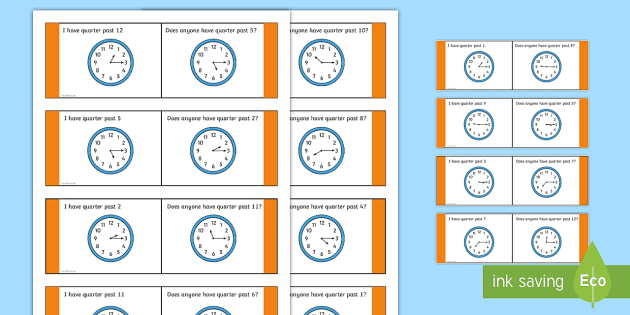 24-Hour Times Loop Cards Activity (teacher made) - Twinkl