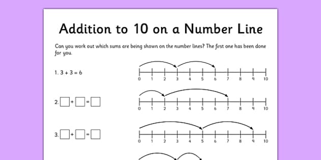 Addition to 10 Worksheet - Primary Resources - KS1 - Twinkl