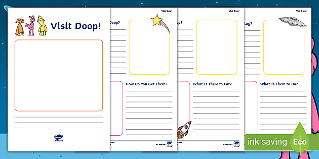 The Best Dress Ever Visit Doop Space Travel Brochure Writing Booklet