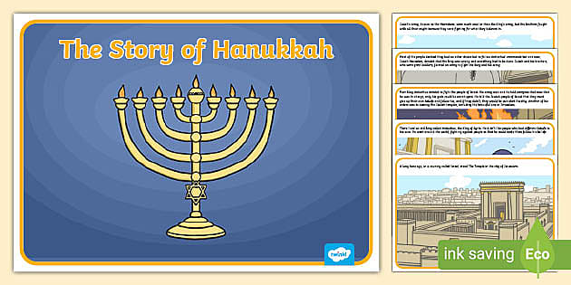 The Story Of Hanukkah Pdf Primary Resources Teacher Made