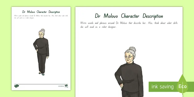 FREE! Term Week Year  Chapter Chat Dr Molovo Character  Description