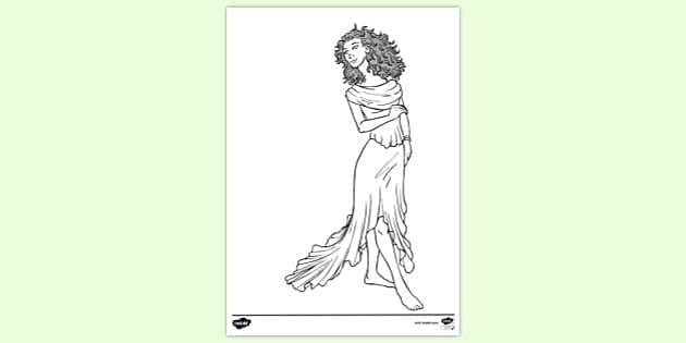 FREE! - Eurydice Colouring Sheet | Colouring | Twinkl Resources