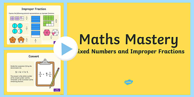 year 5 fractions and decimals mixed numbers and improper