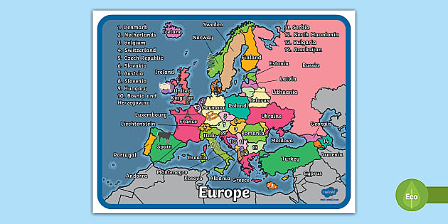 Map of Europe - Member States of the EU - Nations Online Project