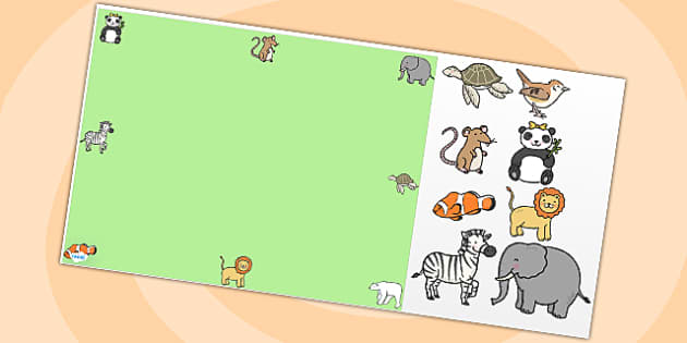Animals Editable PowerPoint Background Template - Twinkl
