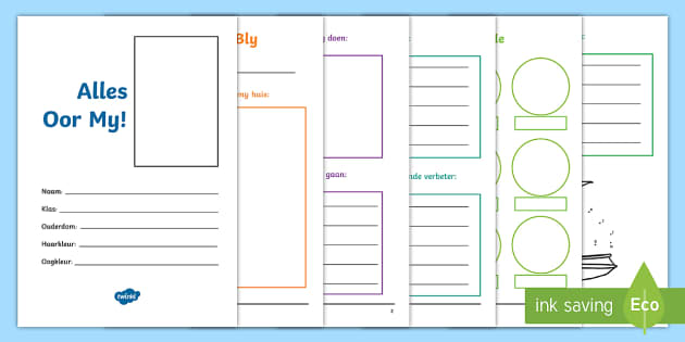 Alles Oor My Aktiwiteit Boekie (teacher Made) - Twinkl