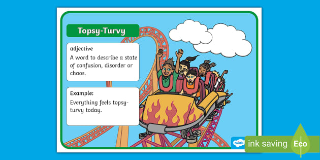 Topsy-Turvy Definition Display Poster (teacher Made)