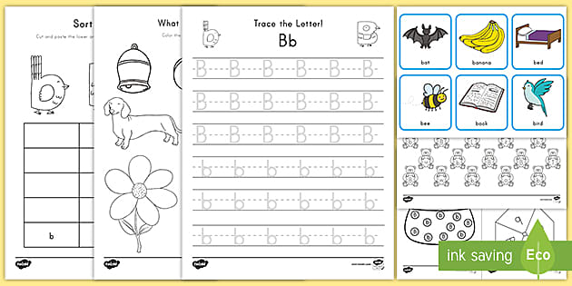 Letter B Worksheet and Activity Pack - Alphabet - Twinkl