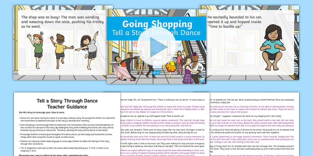Going Shopping Tell a Story Through Dance Lesson Pack