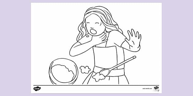 goldilocks clipart coloring