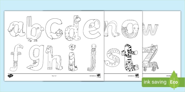 FREE Alphabet Page To Colour Primary School Twinkl