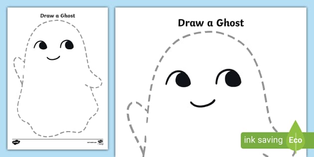 EYFS Draw a Ghost Pencil Control Activity (teacher made)