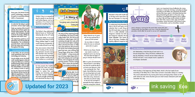 UKS2 March Reading Comprehension Activity Pack - Twinkl