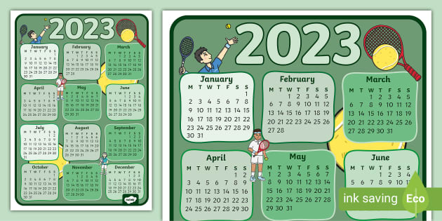 This is the ATP calendar of 2023