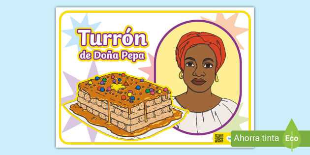 Afiche: Dibujo del Turrón de Doña Pepa