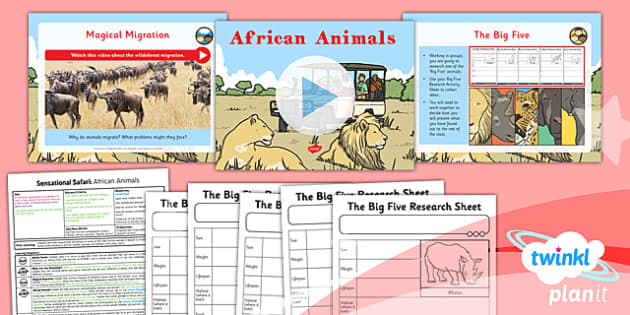 Geography: Sensational Safari: Animals from African Countries Year 2 Lesson