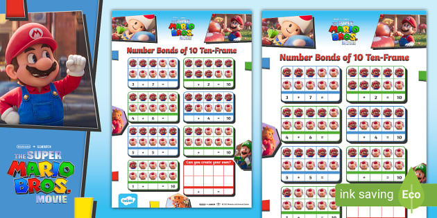 FREE! - Super Mario Page Borders, Super Mario Bros.