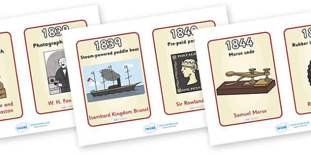 Timeline Of Victorian Inventions Cards Victorians Timeline