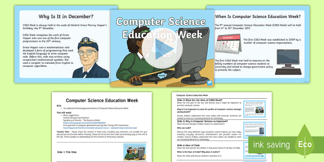 computer science education week activities