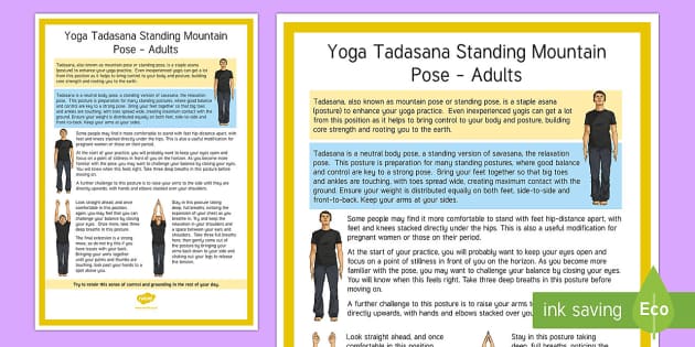 Tadasana – Mountain Pose - School of Yoga