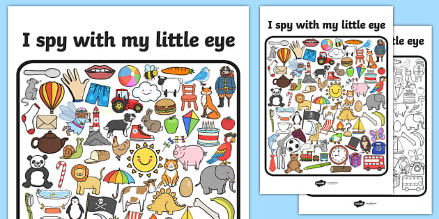 Phase 2 I Spy With My Little Eye Activity - phase 2, I spy, game