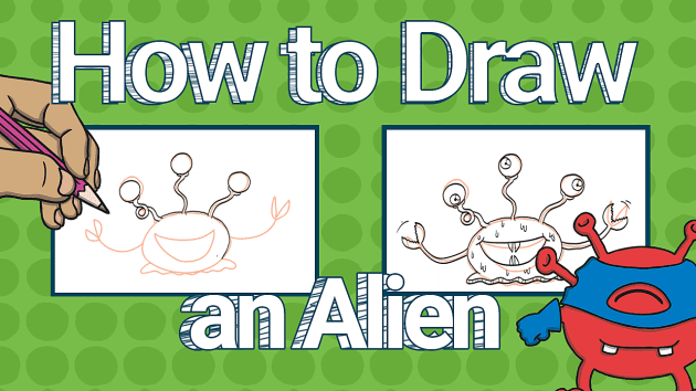 How to Draw an Alien | Twinkl Kid's TV (teacher made)