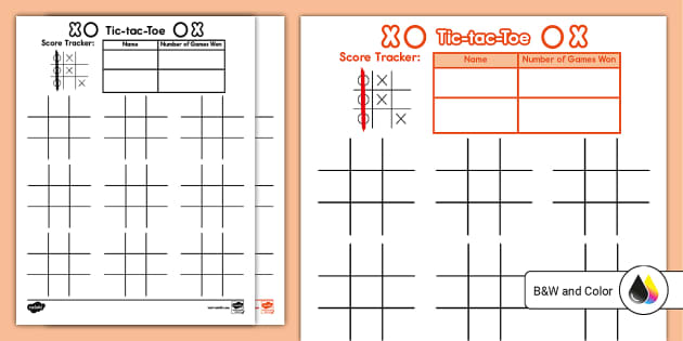 Tic Tac Toe Challenge [Free Printable Puzzle]