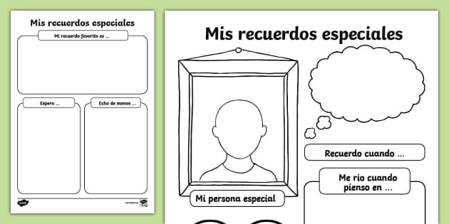 Ficha de actividad: Mis recuerdos especiales - Twinkl