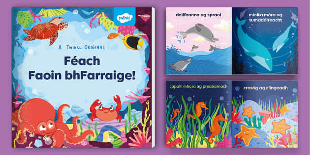 Let's Explore Under the Sea! eBook Gaeilge - Twinkl