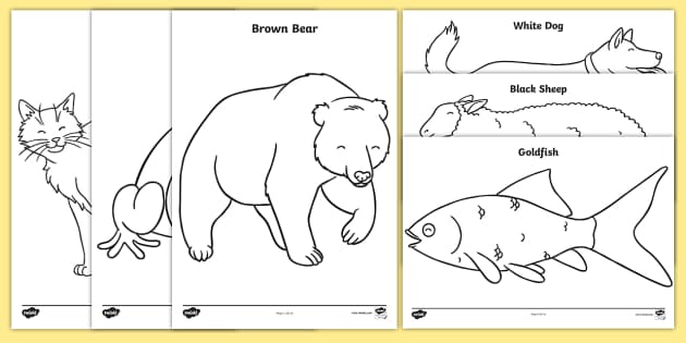 brown bear printable book pdf