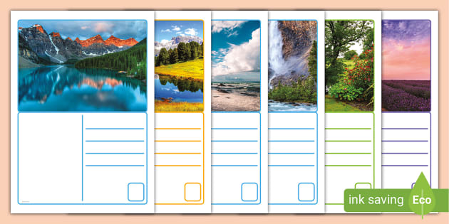 FREE! - Beautiful Scenery Postcards for Creative Writing