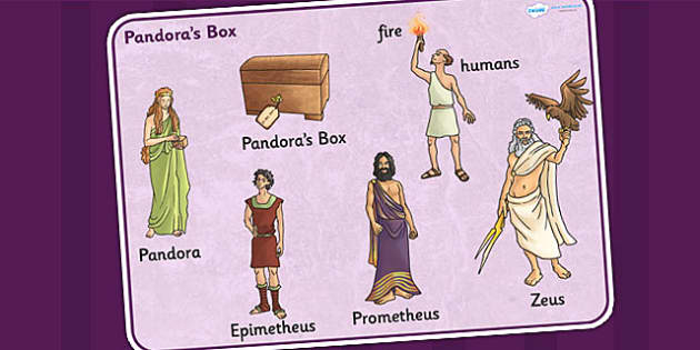 Pandoras Box Ancient Greek Myth Word Mat - Greek Mythology, Myth