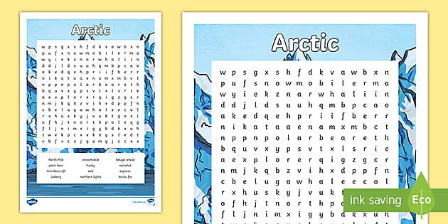 Arctic Word Search Hecho Por Educadores Twinkl