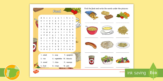 Alimentos em Inglês, PDF, Foods