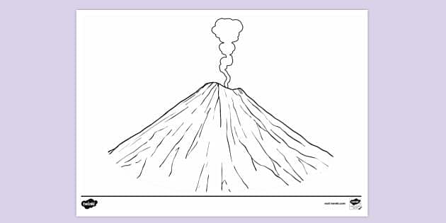 Coloring Page Volcano Stock Illustrations – 234 Coloring Page Volcano Stock  Illustrations, Vectors & Clipart - Dreamstime