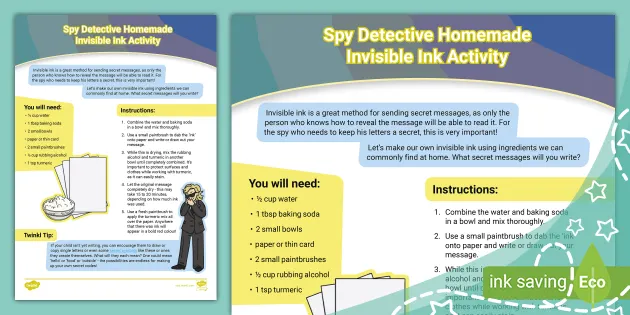 Spy Detective Fingerprinting Activity (Teacher-Made)