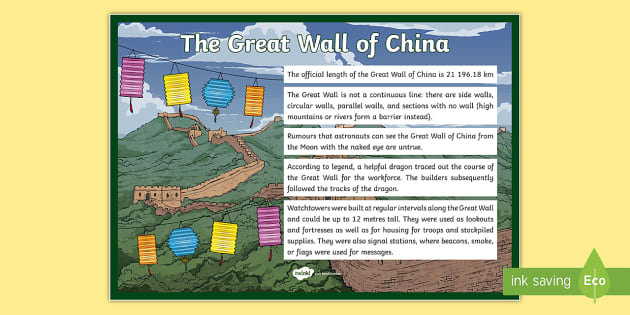 The Great Wall of China  History, Facts, & Mind Maps