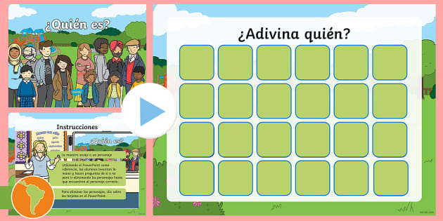 Powerpoint Juego Interactivo Adivina Quien