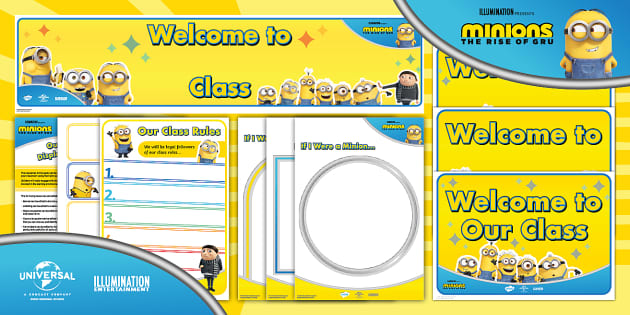 minion daily schedule classroom minion template pdf