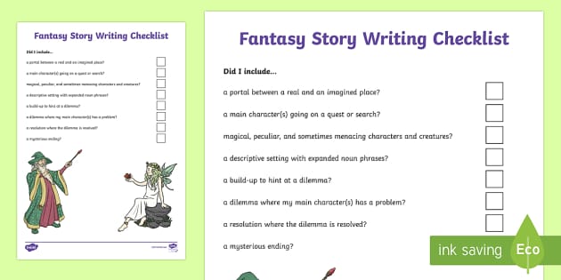 fantasy writing rules