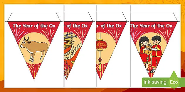 Ks1 Year Of The Ox Chinese New Year Display Bunting