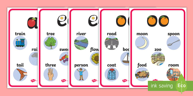 ai ee er oa oo Phonics Display Posters (teacher made)