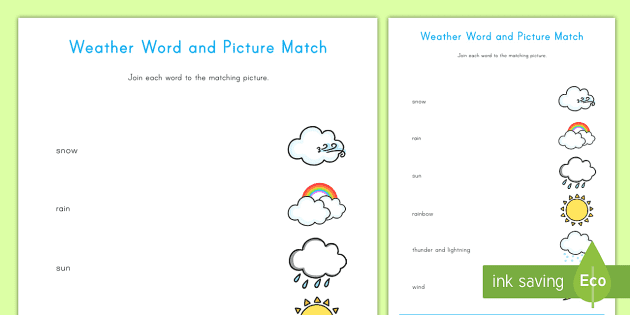 weather words for kids k 2 science teaching resources