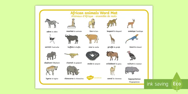 animals that start with h